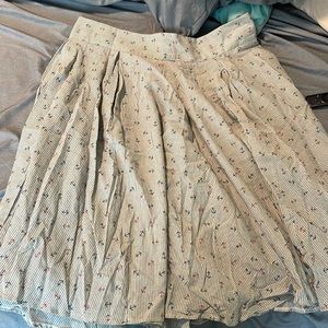 Anchor print- mid calf skirt
